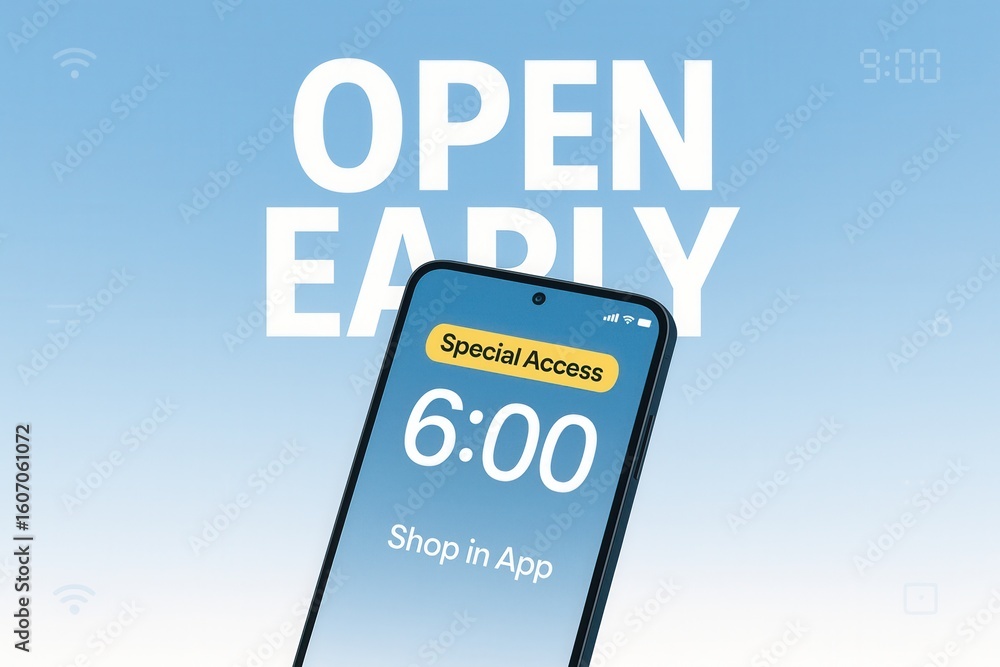 Poster mobile phone display shows 