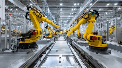 seamless robotic operation in clean energy tech manufacturing plant