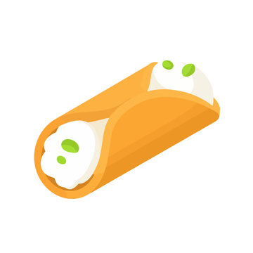 cannoli pastry dessert food isolated clip art preview