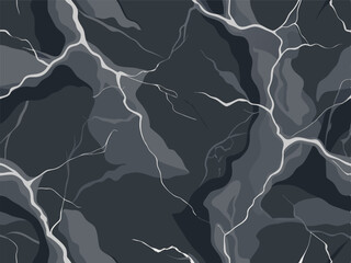 Elegant Dark Gray Marble Texture Background. Vector Illustration.