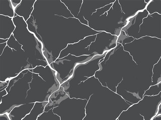 Gray Marble with White Subtle Veins Vector Pattern. Vector Illustration.