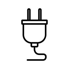 Obraz premium Electric plug icon for power connection