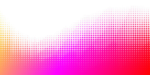 pink, orange and red gradient dotted halftone background