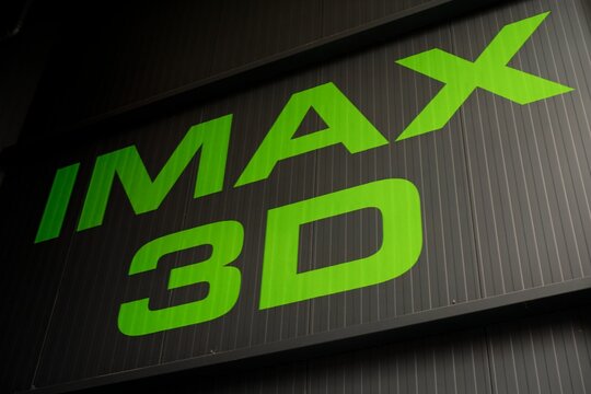 IMAX 3D Signage in a Cinema