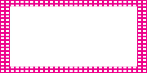 watercolor paint brush style pink plaid seamless pattern