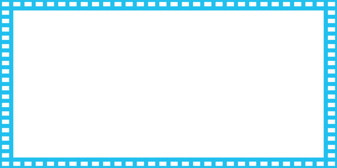 Rectangle frame with checkered print on borders. Rectangular vignette with checkerboard, race flag or chess game pattern isolated on white background. Vector graphic illistration.