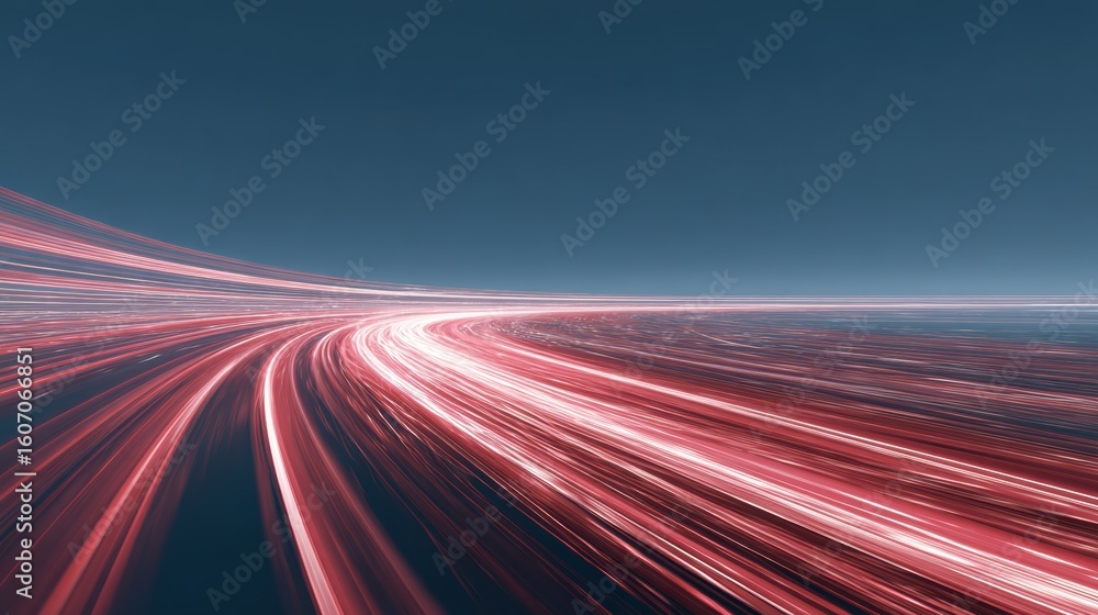 Poster abstract light trails create dynamic motion in a vibrant, high-speed visual representation of modern