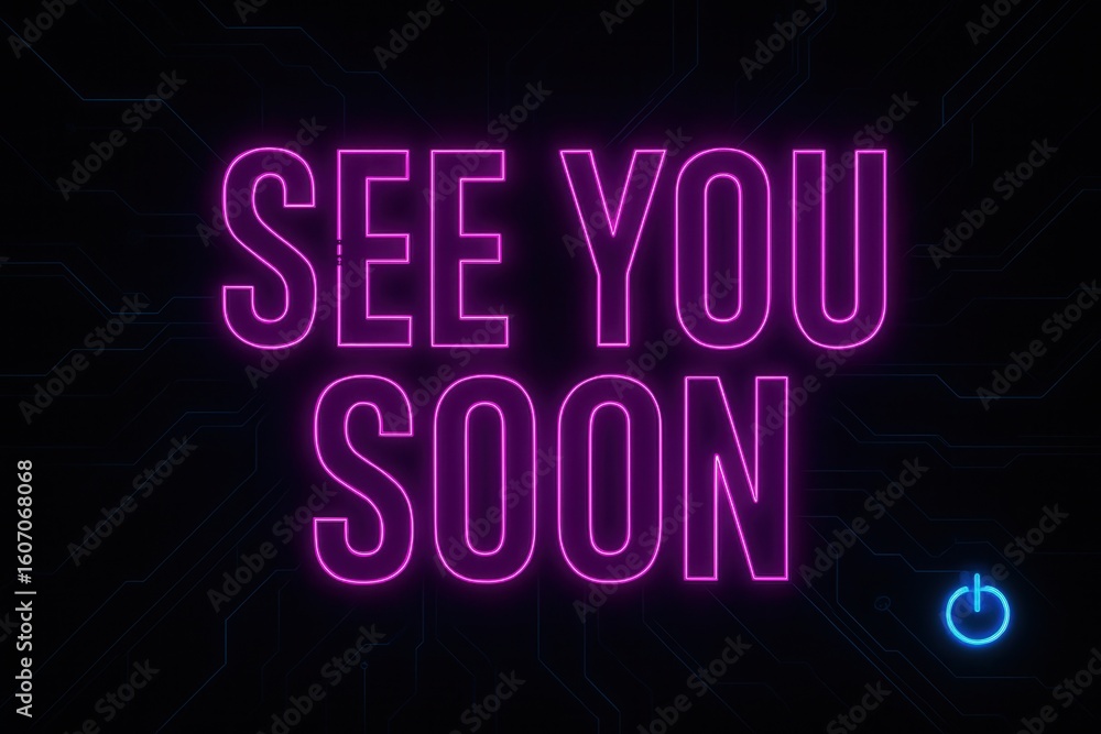 Poster neon-style 