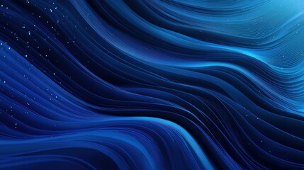 Blue wave abstract background with flowing lines for creative projects and digital design.