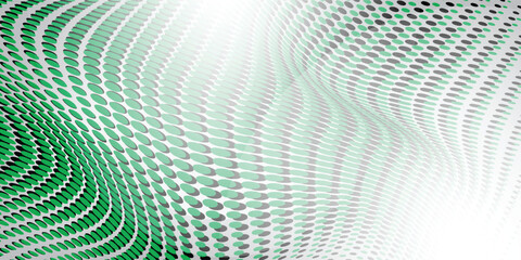 Grunge halftone gradient background. Faded grit noise texture. Green and black sand wallpaper. Retro pixel background. Anime or manga style comic overlay. Vector graphic design textured template.