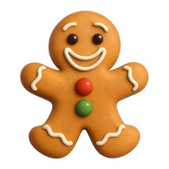 Happy Gingerbread Man Cookie