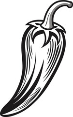 vector illustration of a hot chili pepper