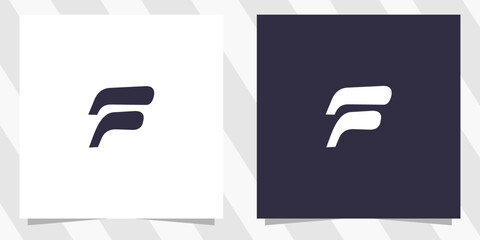 letter f logo design vector