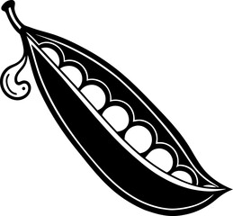 vector illustration of a beans on white background