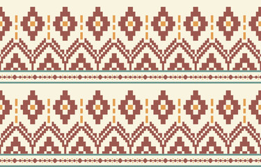 Geometric ethnic pattern seamless, Native American ethnic design, Southwestern decor design for background ,curtain, carpet, wallpaper, clothing, wrapping, Batik, vector illustration.