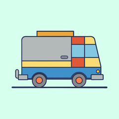 vector illustration of a zamboni