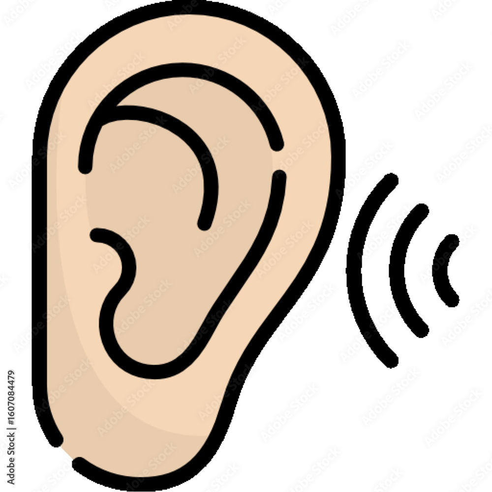 Fototapete wireless headphone symbol on a metallic button: a 3d vector illustration of an internet communicatio