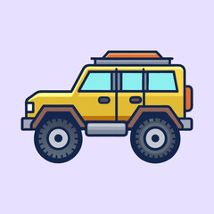 Obraz premium vector illustration of a off road vehicle