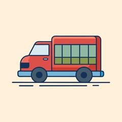 vector illustration of a truck