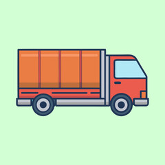 vector illustration of a truck