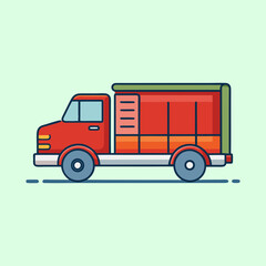 vector illustration of a truck