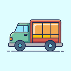 vector illustration of a truck