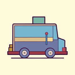 vector illustration of a zamboni