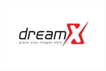 dream x business logo design