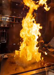 Teppanyaki grill, hibachi