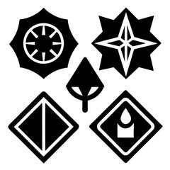 black and white stars