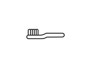Simple toothbrush design for oral hygiene and a healthy smile, promoting wellness and dental care routines with an elegant, modern icon.