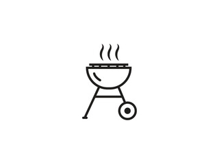Get ready for summer fun with this sleek grill icon, perfect for barbecue invitations and outdoor cooking designs to celebrate backyard gatherings.