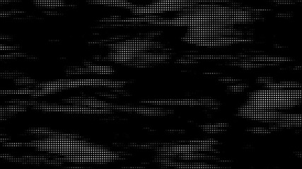 Abstract Halftone Dots Pattern Black White Dynamic Motion Background Overlay - Powered by Adobe