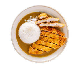 chicken katsu curry with jasmine rice 