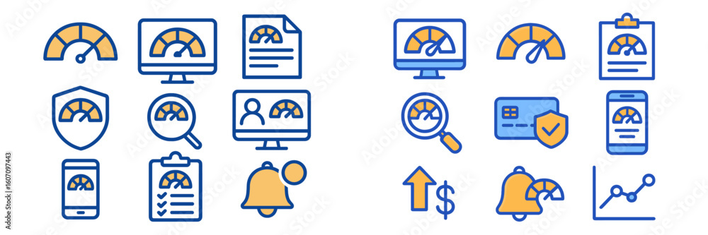 Poster visual representation of various performance metrics and monitoring tools for data analysis in a cor