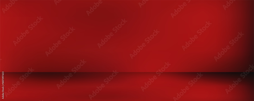 Poster dark red background with subtle highlight effect. the spotlight creates a gradation from bright red 