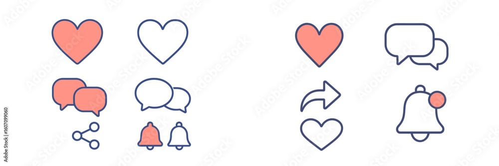 Poster symbols of communication and connection featured in a modern graphic design element highlighting dig