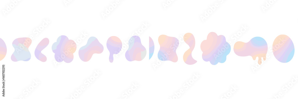 Aufkleber colorful abstract shapes create a playful and vibrant design for a modern art project, showcasing fl