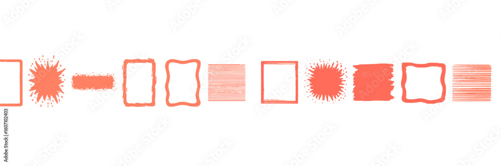 Poster colorful design elements showcasing various shapes and textures ideal for creative projects or digit