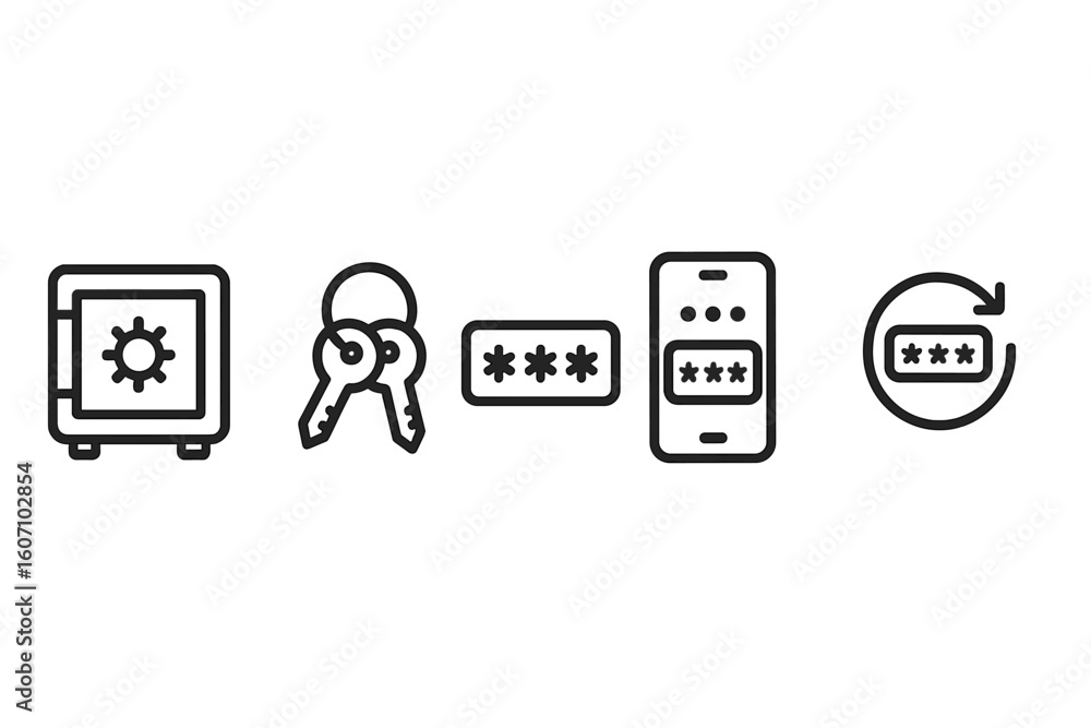 Poster secure digital access and password management tools for online protection in modern technology