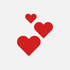 Love and affection icon symbol illustration vector eps10 logo template design 