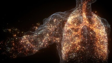 Dynamic visualization of respiratory tract inflammation caused by toxic smoke inhalation with particulate matter deposition.
