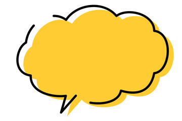 手書き風のシンプルで可愛い吹き出し
