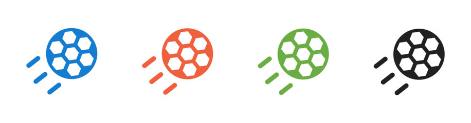 Football icon. Sports themed vector illustration.