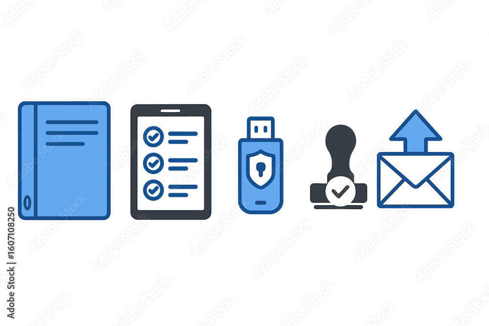 Poster digital solutions for secure documentation and communication in a modern office environment