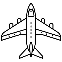 AirPlan line art vector