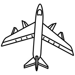 AirPlan line art vector