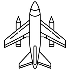 AirPlan line art vector
