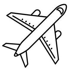 AirPlan line art vector