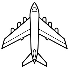 AirPlan line art vector